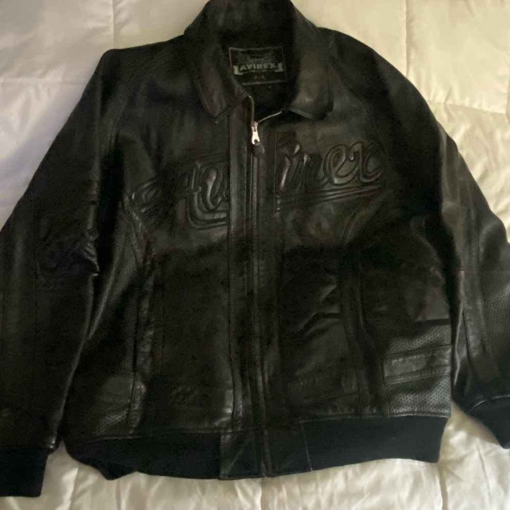 🧸💯AUTHENTIC VINTAGE AVIREX GENUINE LEATHER JACKET 🧸